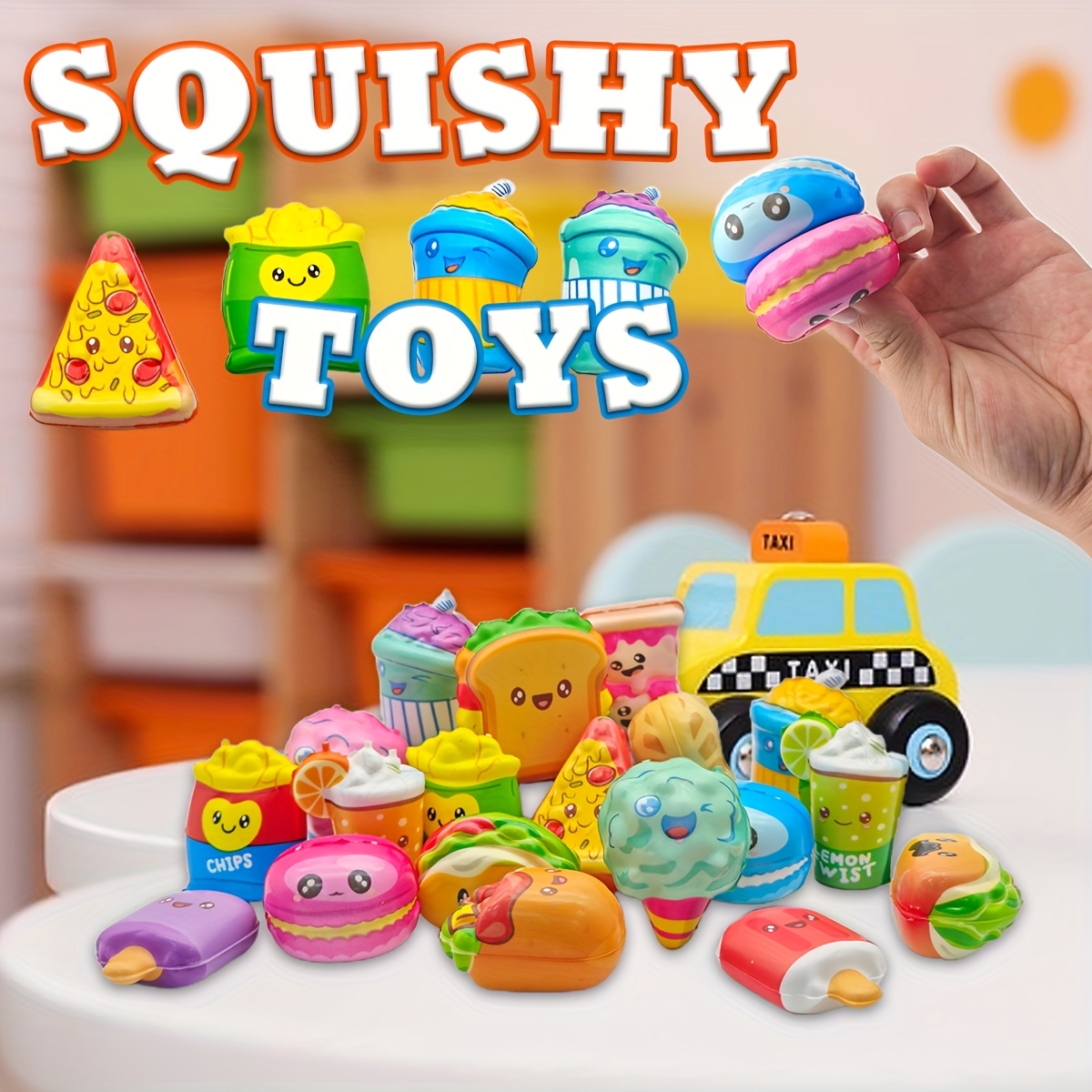 Food Snacks For Kids Party - 12Pcs Mini Food Squishy Slow Rising