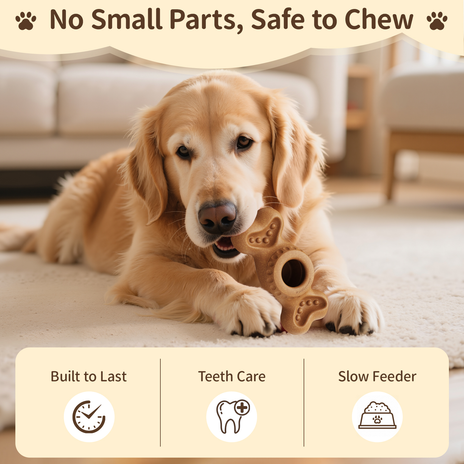 Peanut Butter Snack - 3in1 Chew Toy: Frozen Treat Dispenser