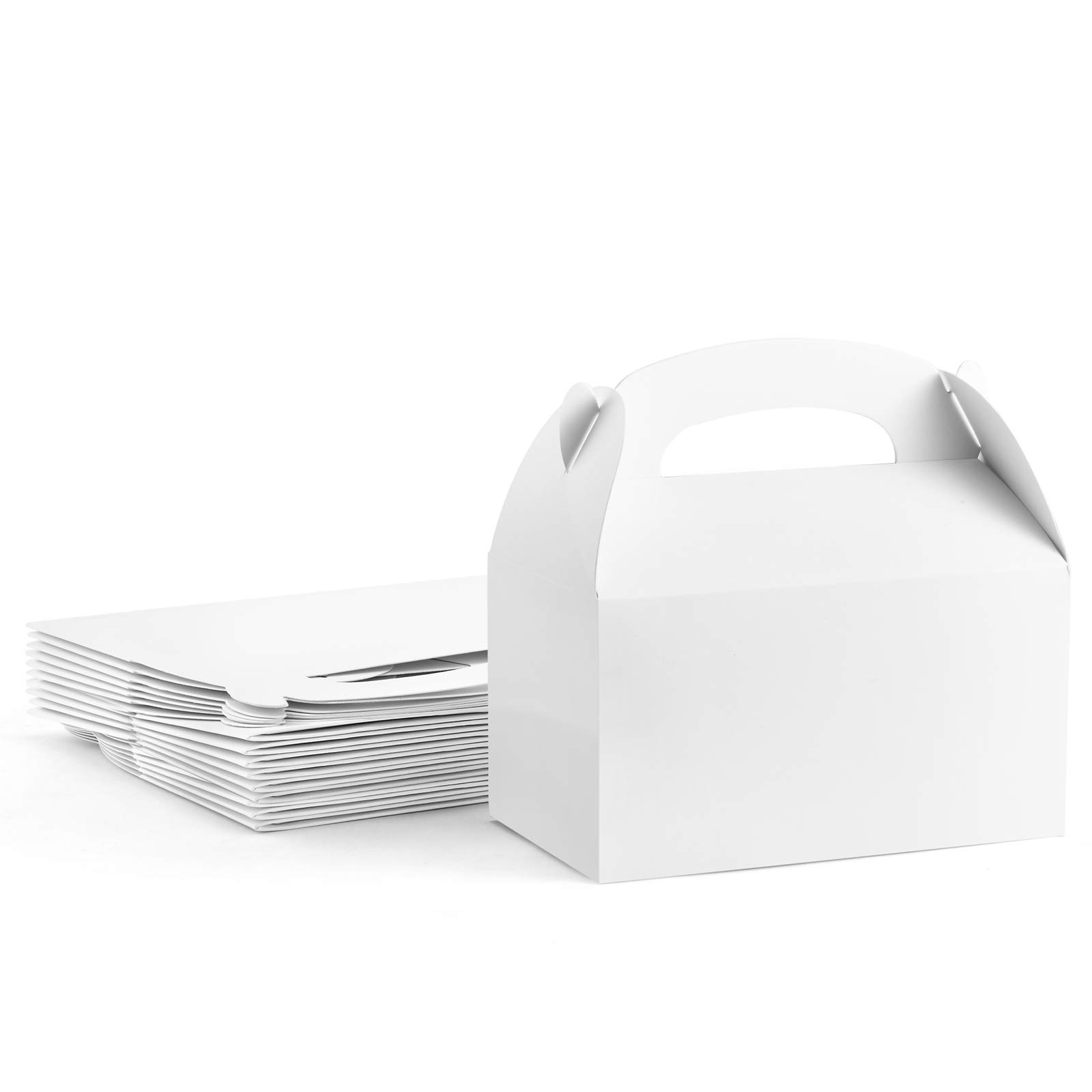 Food Or Snacks - 10pcs Large Gable Boxes White Gift