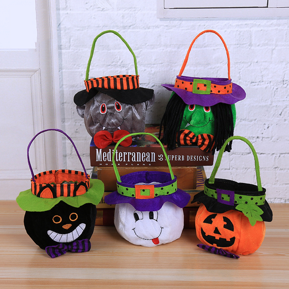 Food Snacks For Kids Party - Halloween Gift Bags Cute Pumpkin Ghost