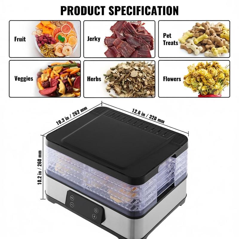 Food Jerky Dryer 5-Tray For Ki - Food Snacks List avaliação e preço