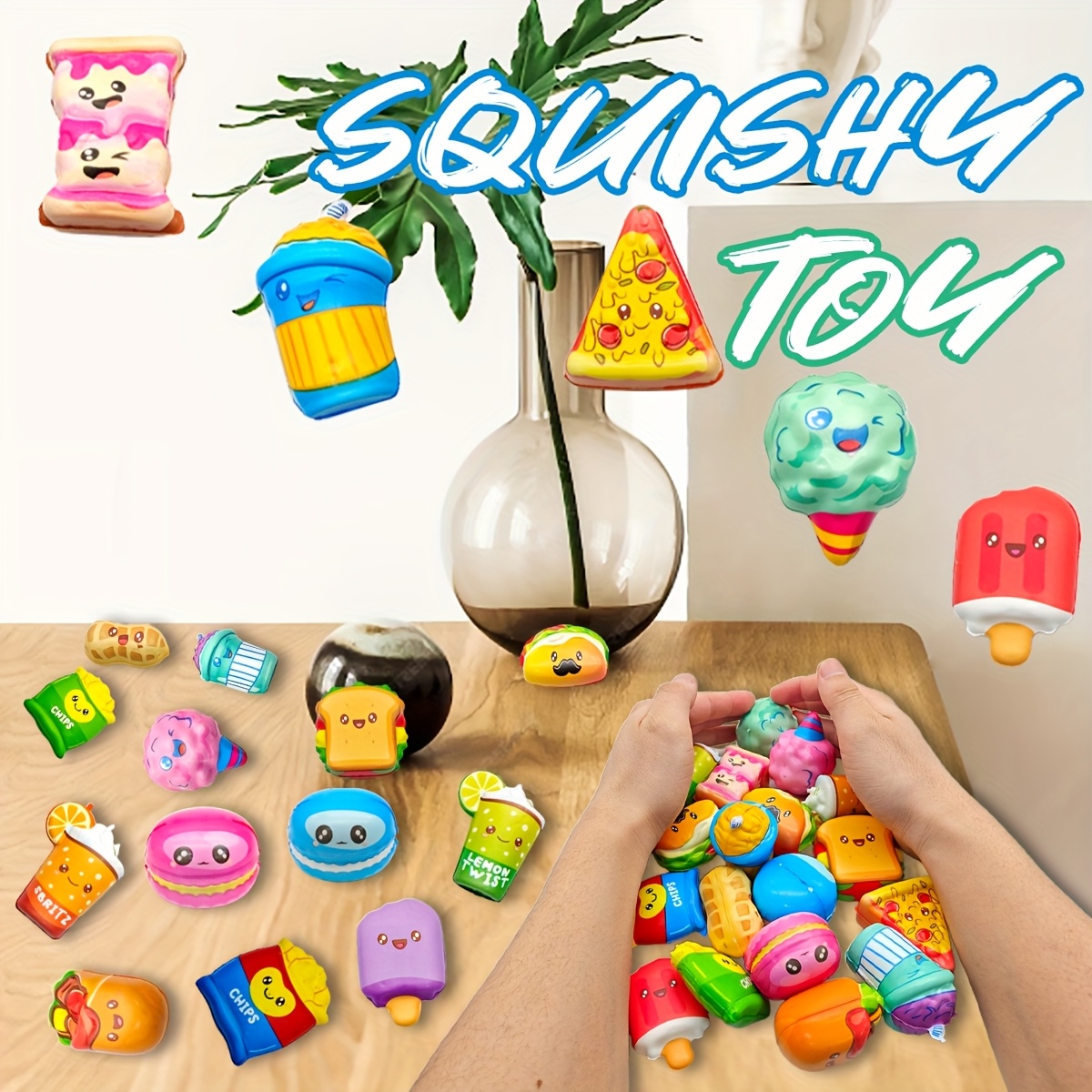 12Pcs Mini Food Squishy Slow R - Food Snacks For Kids Party avaliação e preço
