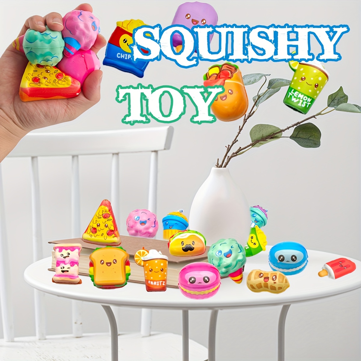 12Pcs Mini Food Squishy Slow R - Food Snacks For Kids Party avaliação e preço