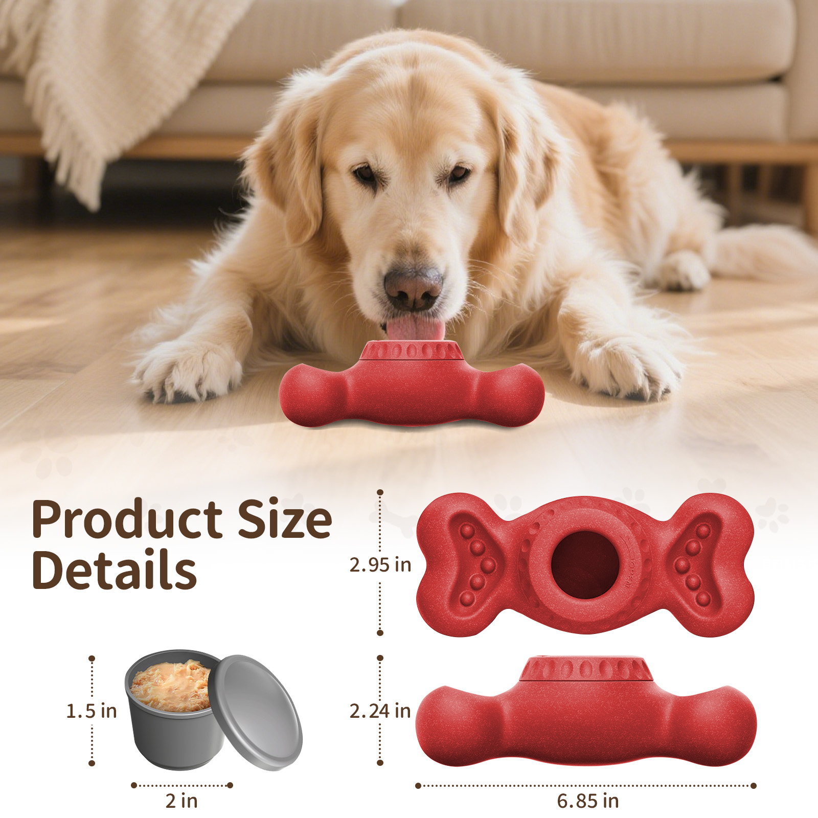 3in1 Chew Toy: Frozen Treat Di - Peanut Butter Snack avaliação e preço