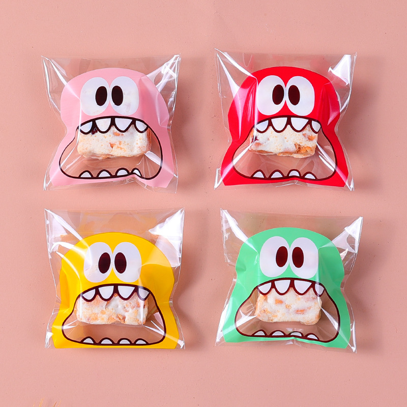 100pcs Cookie Candy Bag Cute C - Food Or Snacks avaliação e preço