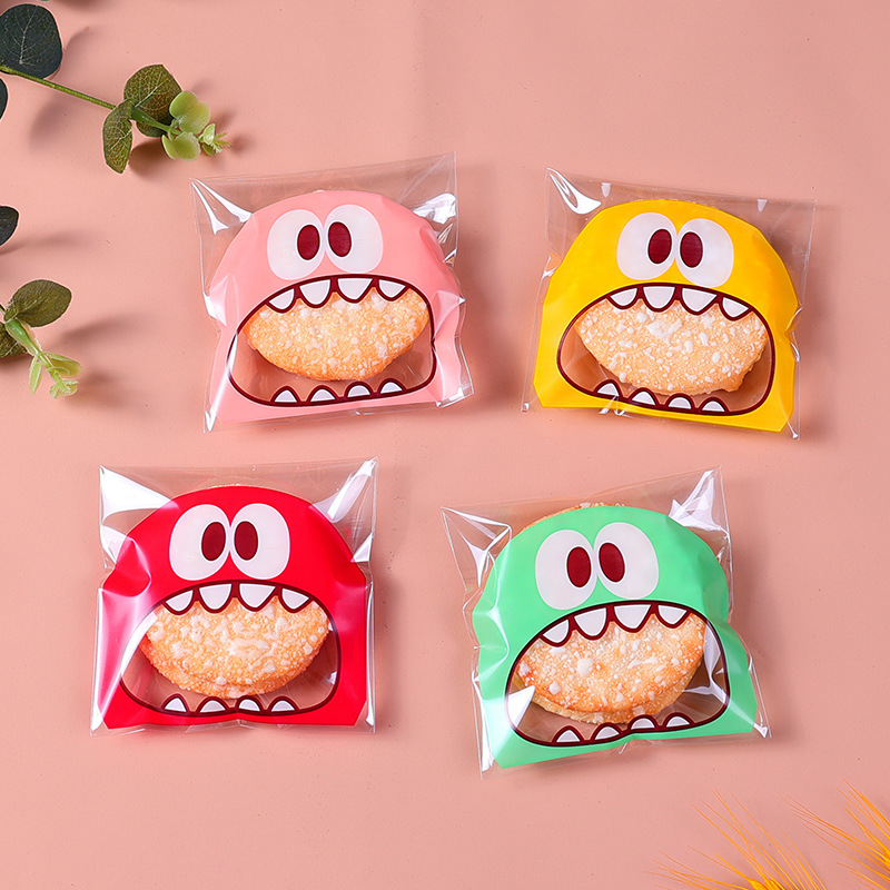 100pcs Cookie Candy Bag Cute C - Food Or Snacks avaliação e preço