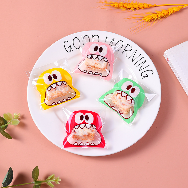 100pcs Cookie Candy Bag Cute C - Food Or Snacks avaliação e preço