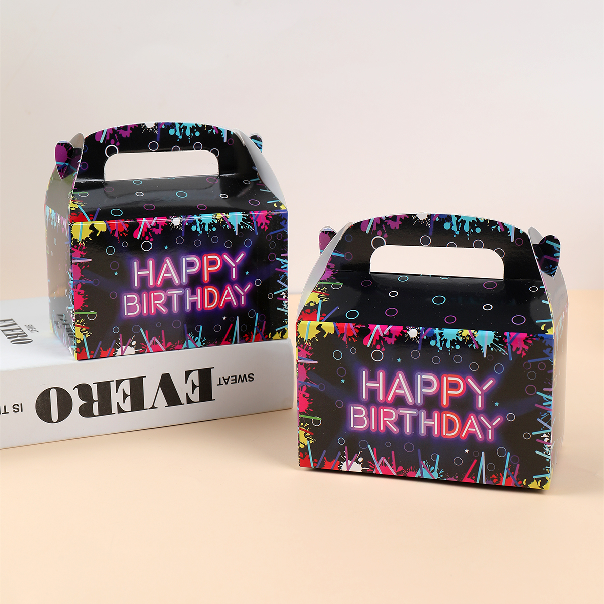 Fluorescent Candy Box Paper Ca - Food Snacks For Kids Party avaliação e preço