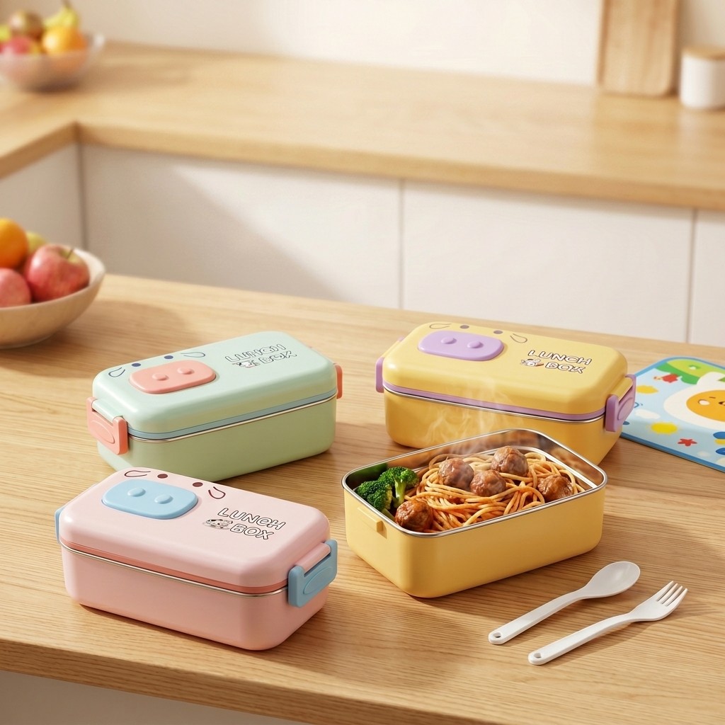 304 Stainless Steel Bento Box  - Food Or Snacks avaliação e preço