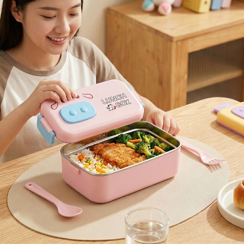 304 Stainless Steel Bento Box  - Food Or Snacks avaliação e preço