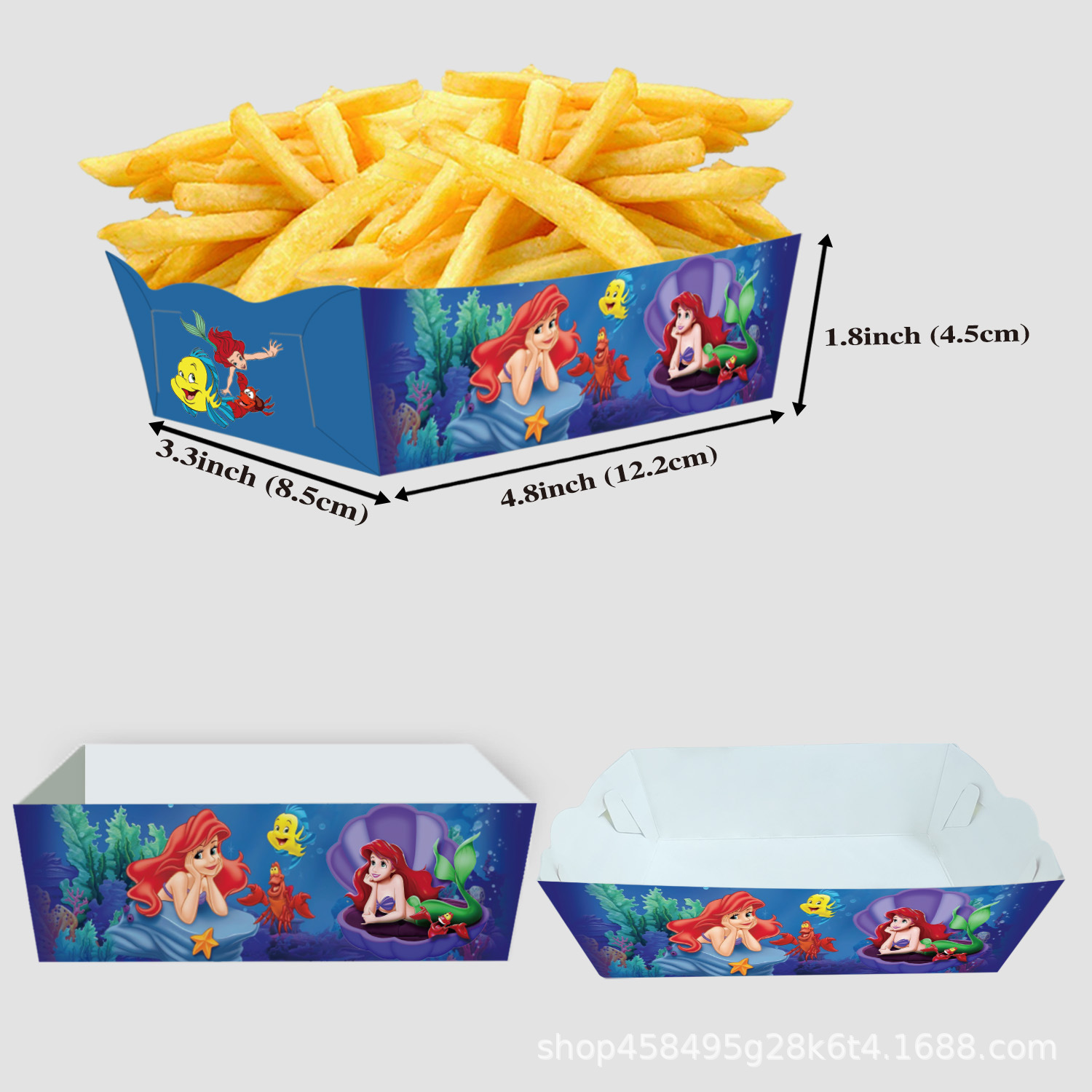 24Pcs/Set Mermaid Paper Food S - Food Snacks For Kids Party avaliação e preço
