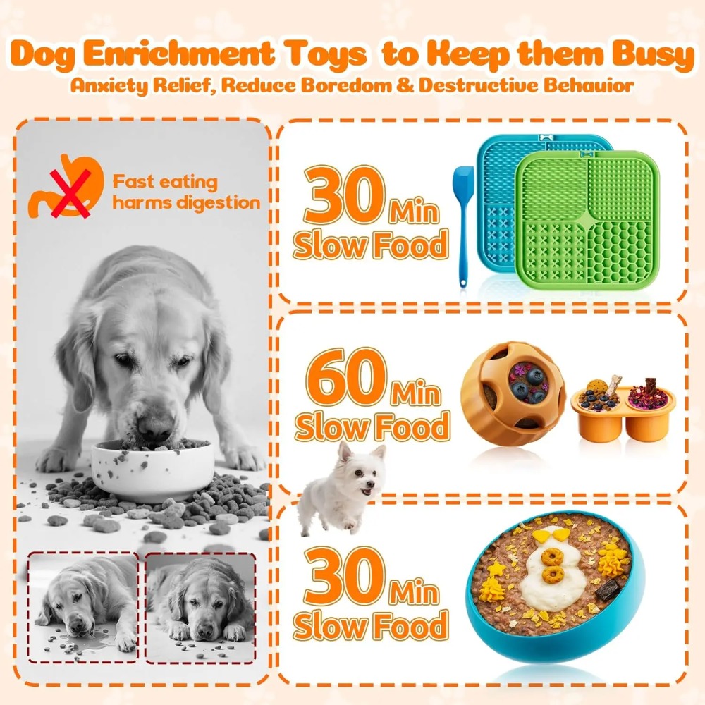 Dog Enrichment Toys 6 Pack Lic - Peanut Butter Snack avaliação e preço