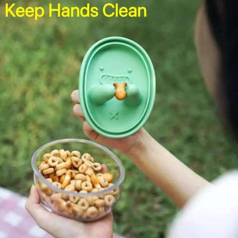 Hands-Free Snack Box, No Crumb - Food Snacks Box avaliação e preço
