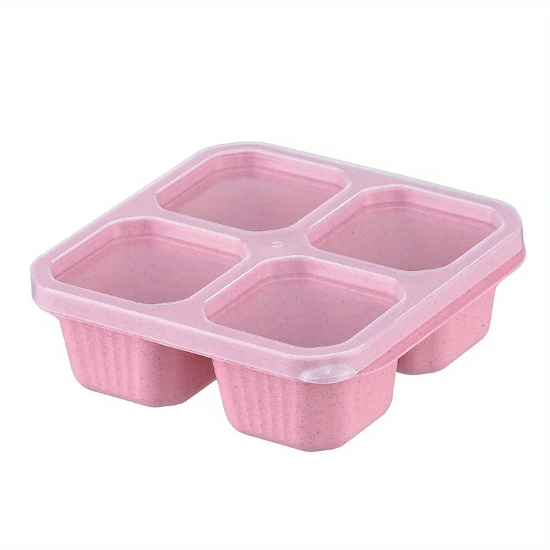 Snack Box with Four Transparen - Food Snacks Box avaliação e preço
