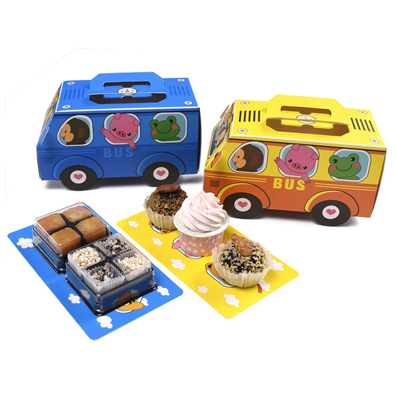 6PCS Gift Box Packaging Handle - Food Snacks For Kids Party avaliação e preço