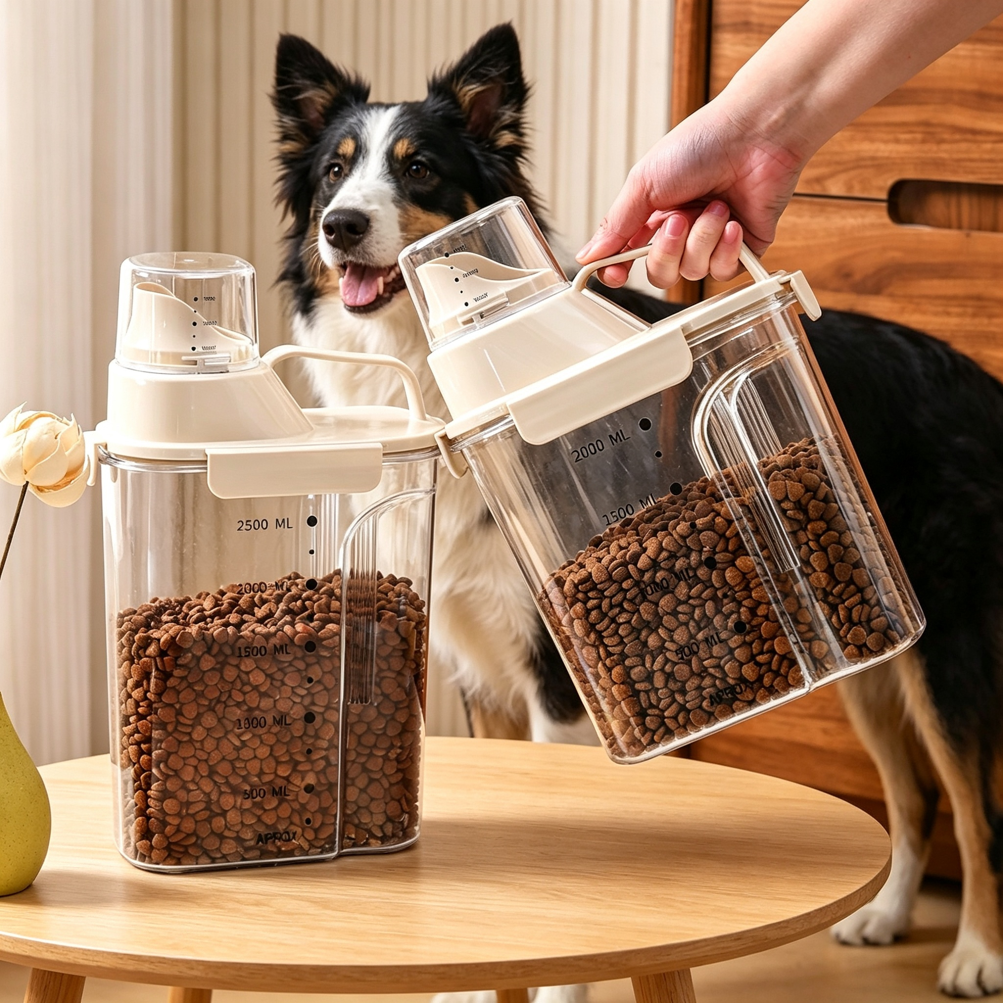 1kg/2kg/2.5kg/3kg Airtight Pet - Food Snacks Box avaliação e preço