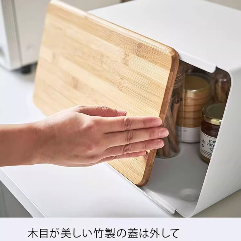 Bamboo Bread Box for Kitchen S - Food Snacks Box avaliação e preço