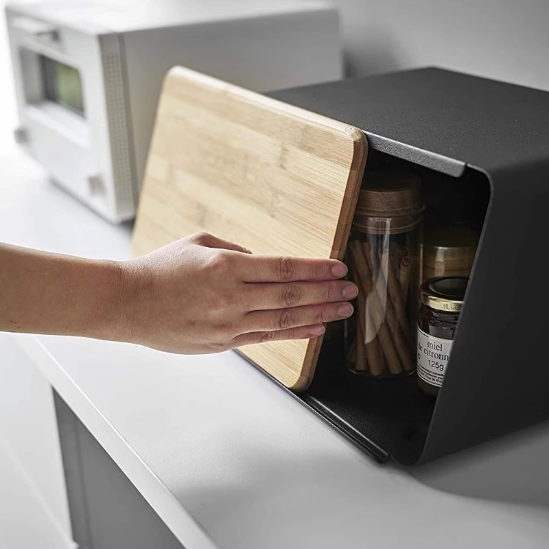 Bamboo Bread Box for Kitchen S - Food Snacks Box avaliação e preço