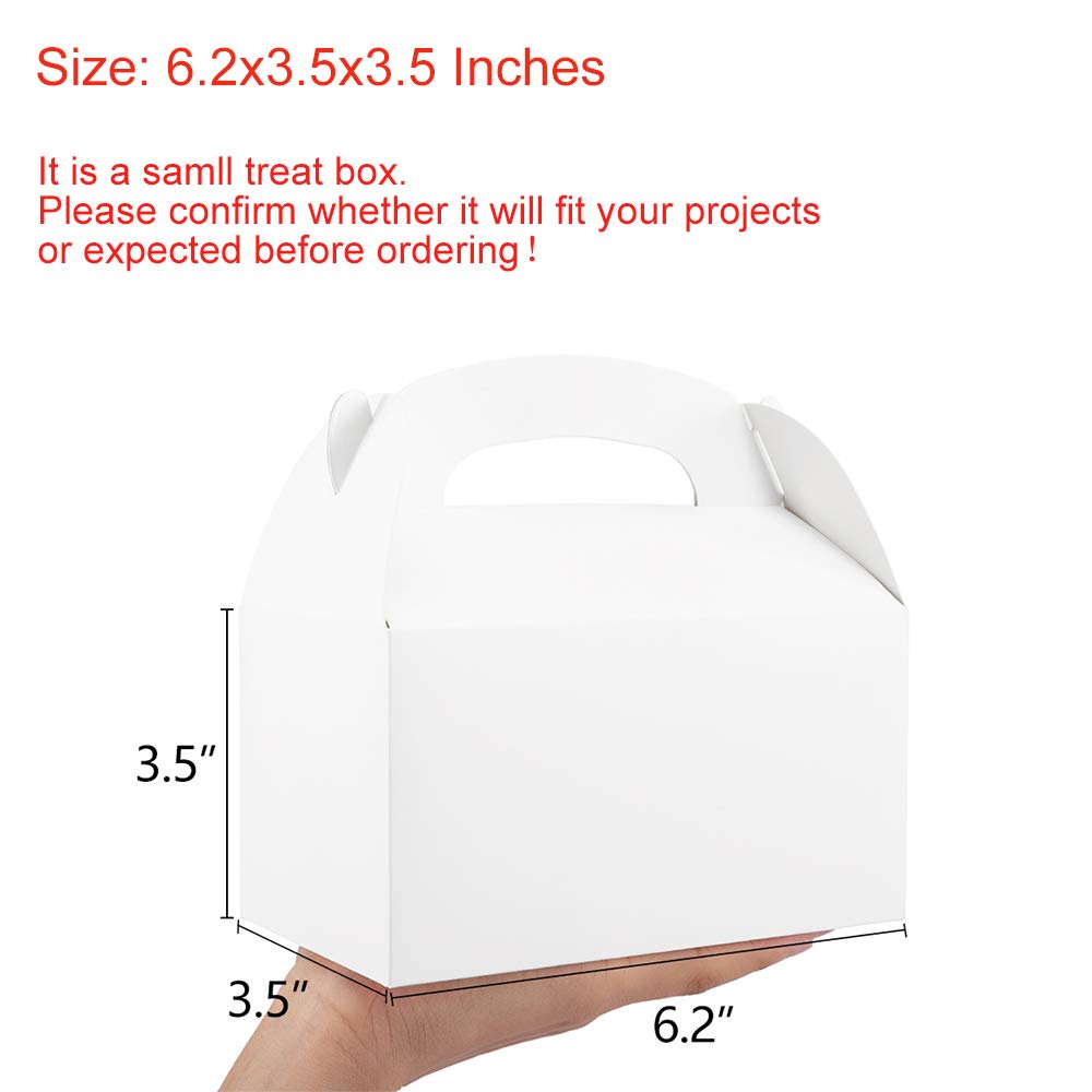 10pcs Large Gable Boxes White  - Food Or Snacks avaliação e preço