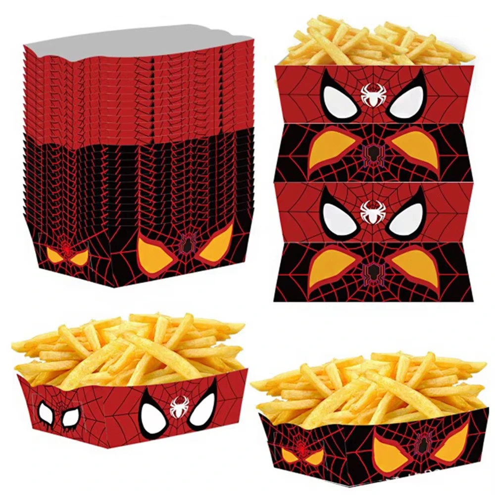 Spiderman Paper Food Serving T - Food Snacks For Kids Party avaliação e preço
