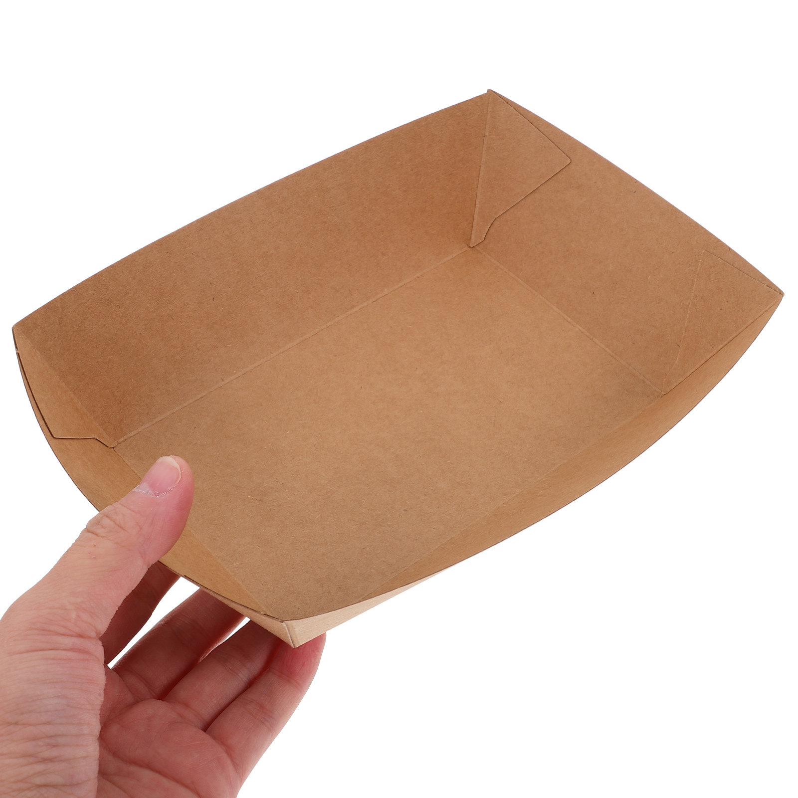 100Pcs Paper Food Tray Disposa - Food Snacks Box avaliação e preço