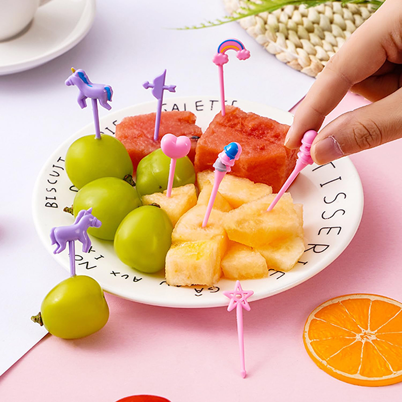 Fruit Forks for Kids Children  - Food Snacks For Kids Party avaliação e preço