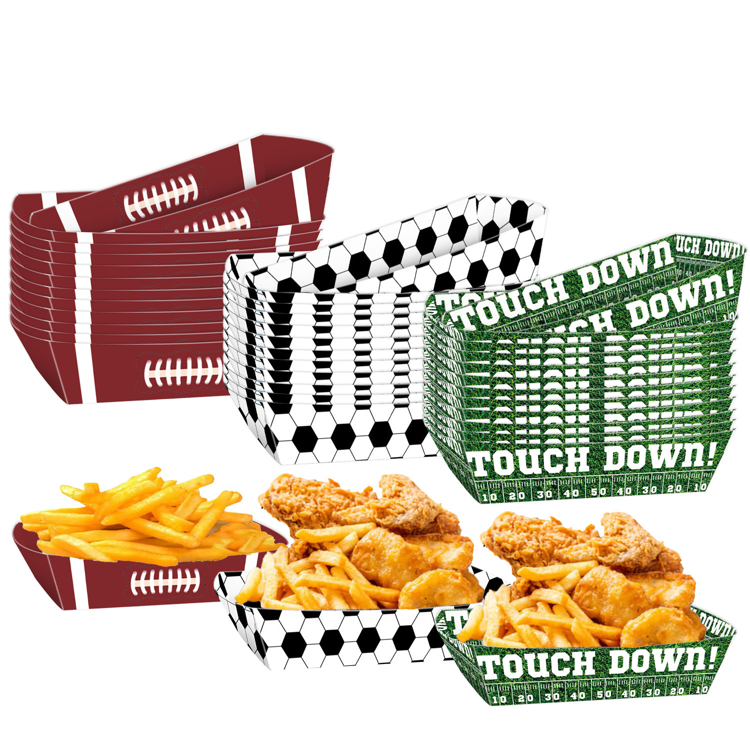 Sport Ball Food Tray Theme Par - Food Snacks For Kids Party avaliação e preço