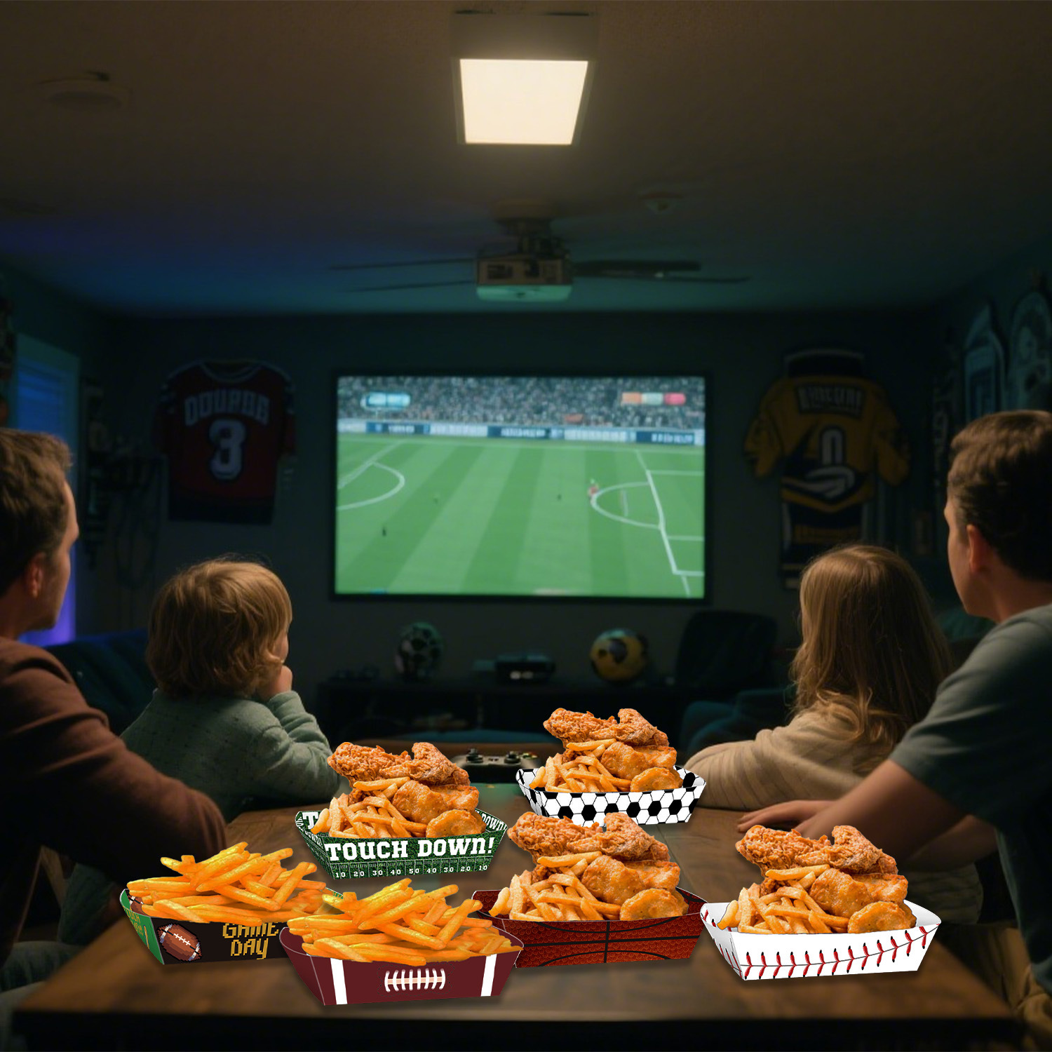 Sport Ball Food Tray Theme Par - Food Snacks For Kids Party avaliação e preço