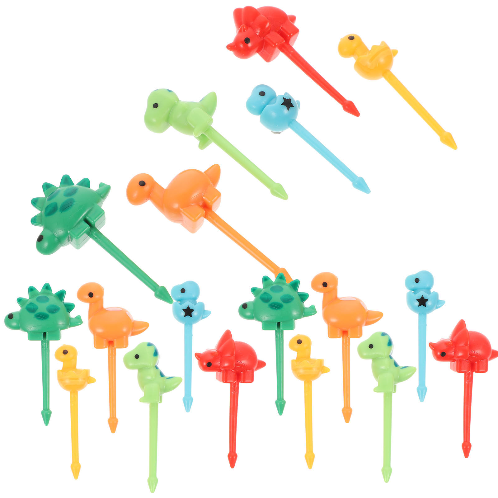 18Pcs Cartoon Dinosaur Food Pi - Food Snacks For Kids Party avaliação e preço