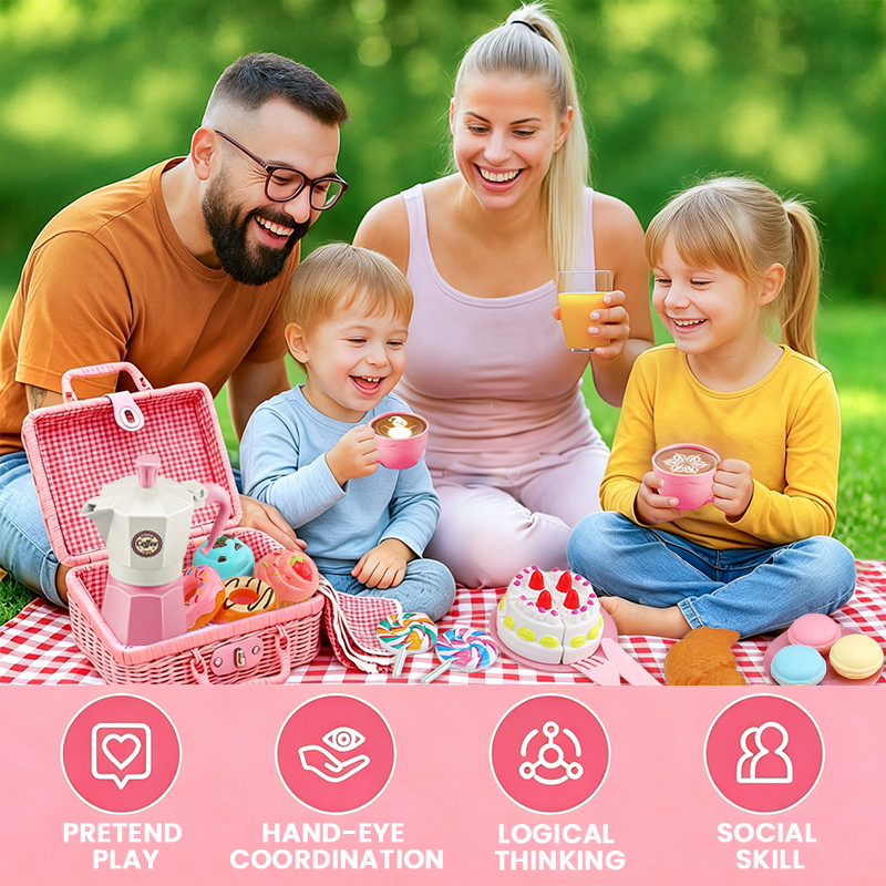 Picnic Food Kitchen Toys Girl  - Food Snacks For Kids Party avaliação e preço