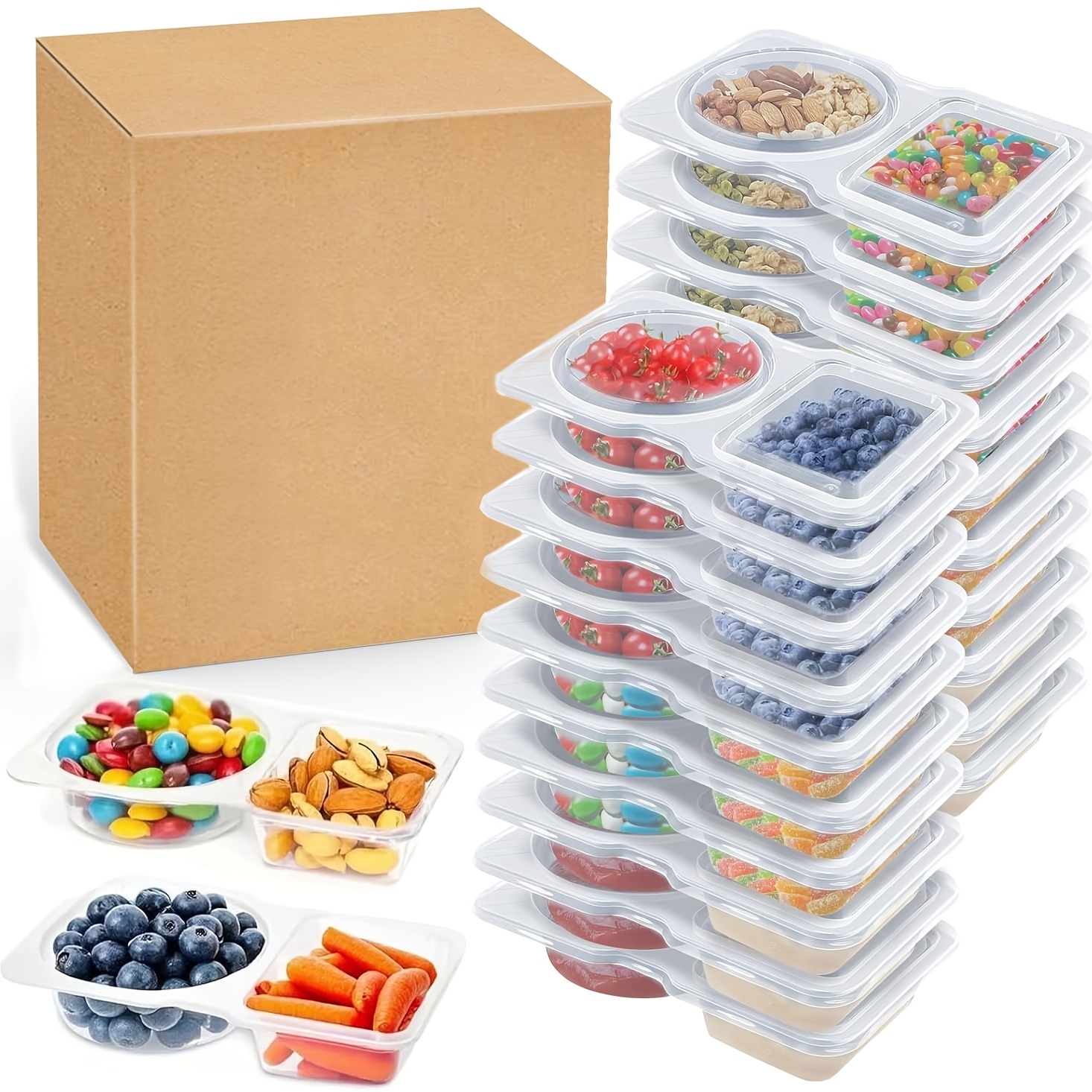 10Pcs Food Storage Containers  - Food Snacks Box avaliação e preço