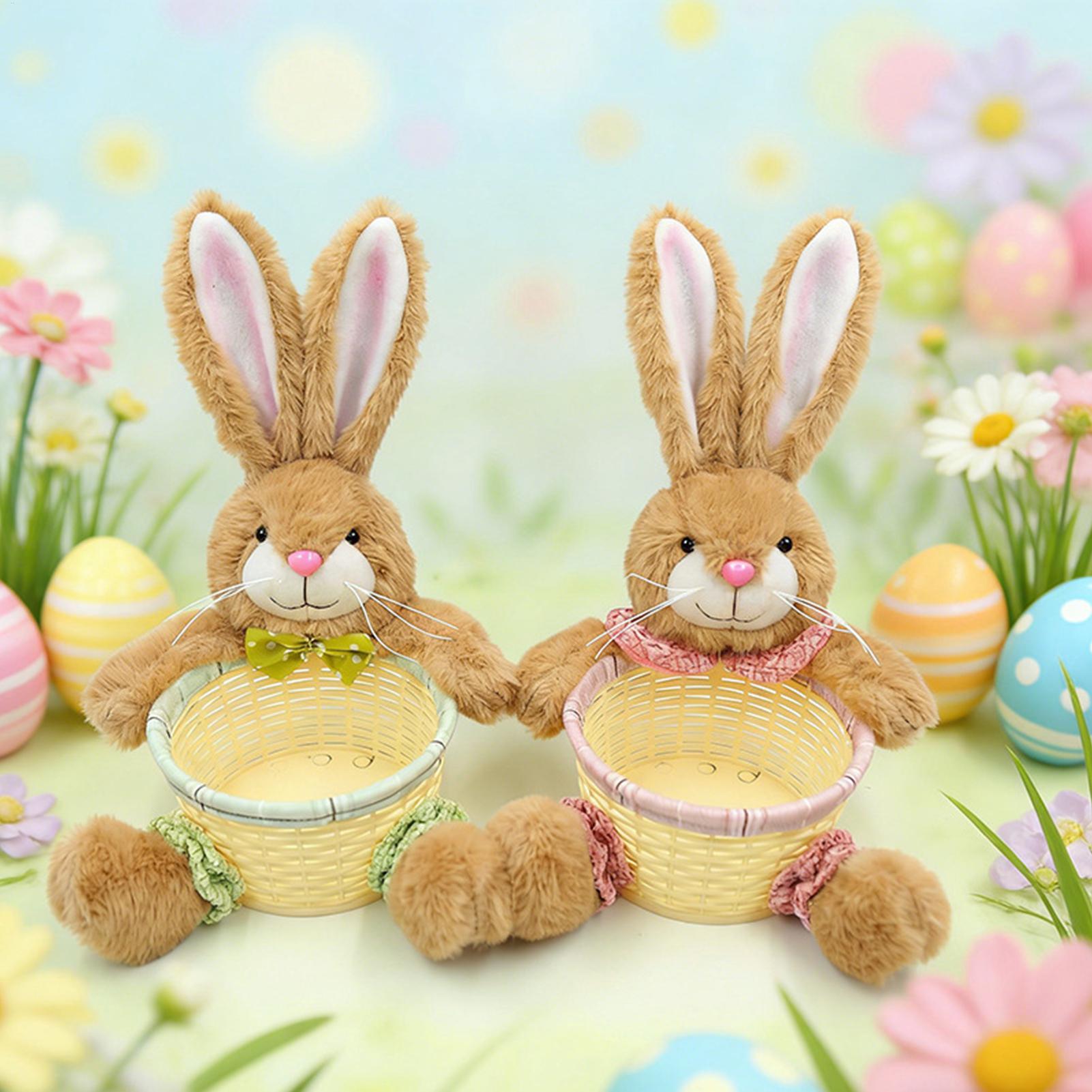 Easter Basket Cute Bunny Shape - Food Snacks For Kids Party avaliação e preço