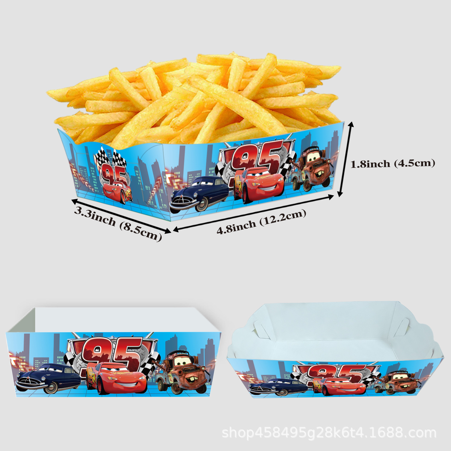 24Pcs/Set Cars Paper Food Serv - Food Snacks For Kids Party avaliação e preço
