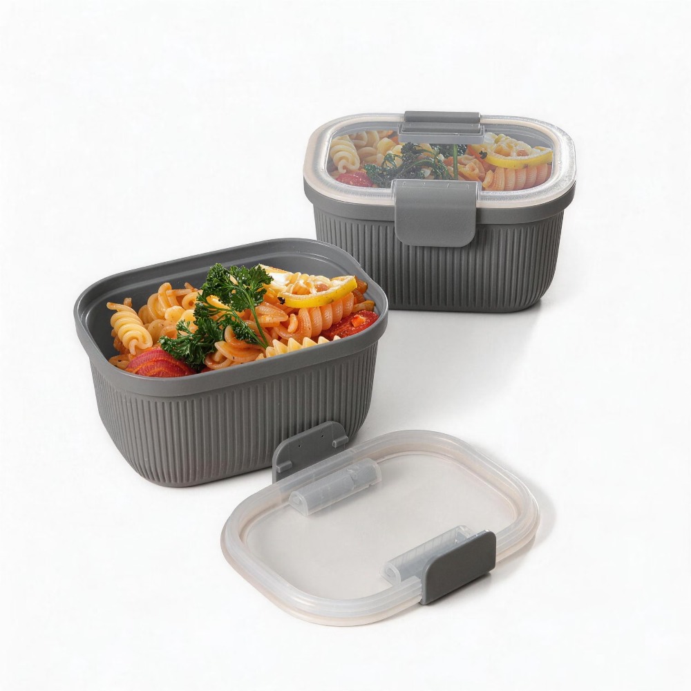 Rectangle Grey Bento Box Snack - Food Snacks Box avaliação e preço