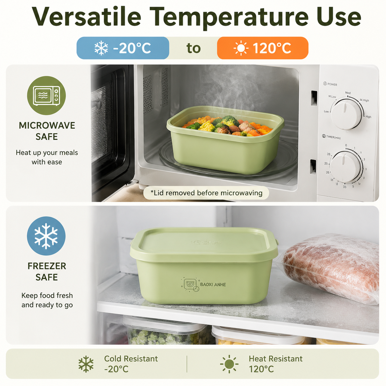 4Pcs Stackable Food Storage Co - Food Snacks Box avaliação e preço