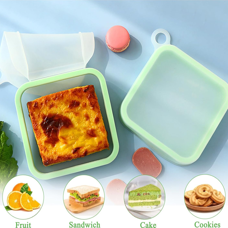 Silicone Sandwich Toast Bento  - Food Or Snacks avaliação e preço